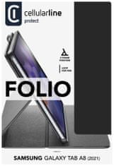 CellularLine Pouzdro se stojánkem Cellularline FOLIO pro Samsung Galaxy Tab A8 (2022), černé