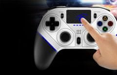 Ipega herní ovladač Ninja s touchpadem pro PS 4/PS 3/Android/iOS/Windows PG - P4010B, bílá (PG-P4010B)