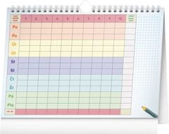 Presco Publishing Týdenní rodinný plánovací kalendář s háčkem 2024, 30 × 21 cm