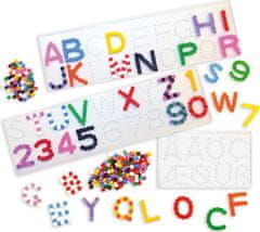 PLAYBOX Podložky pro zažehlovací korálky 3ks - Písmena a číslice