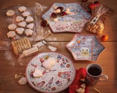 Rosenthal Vánoční talíř / tác na cukroví ve tvaru hvězdy, Štědrý večer, Ø 24 cm Rosenthal
