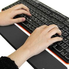 Northix Pohodlná podpora zápěstí pro klávesnici - černá 