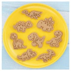 Northix Malé tvary dortů z plastu - dinosauři - 8 ks 