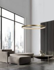 Nova Luce Elegantní závěsné LED svítidlo Vegas v luxusním zlatavém designu 650 mm 1265 lm zlatá