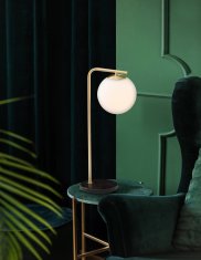 Nova Luce Luxusní lampička Alvarez s mramorovou základnou