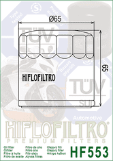 Hiflofiltro Olejový filtr HF553