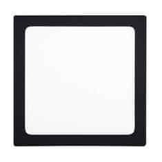 Solight LED mini panel CCT, přisazený, 24W, 1800lm, 3000K, 4000K, 6000K, čtvercový, černá barva, WD175-B