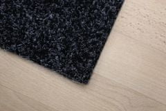 AKCE: 100x460 cm Metrážový koberec Santana 50 černá s podkladem resine, zátěžový (Rozměr metrážního produktu Bez obšití)