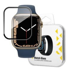 MG Watch Glass Hybrid ochranné sklo na Apple Watch 7/8 45 mm, černé