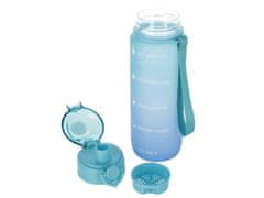 sarcia.eu Modrá, plastová ombre láhev / láhev na vodu s dělením 750 ml