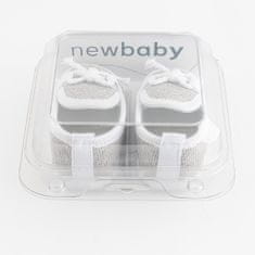 NEW BABY Kojenecké mokasíny-capáčky šedá 0-3 m - 0-3 m