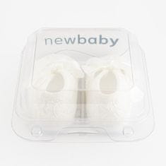 NEW BABY Kojenecké krajkové capáčky béžová 0-3 m - 0-3 m