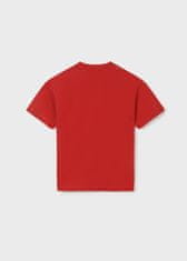 MAYORAL červené tričko s potiskem street food Velikost: 14/157