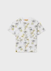 MAYORAL bílé tričko se žlutými květy Velikost: 10/140