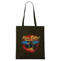 Grooters Plátěná taška - Free Riders - Černá