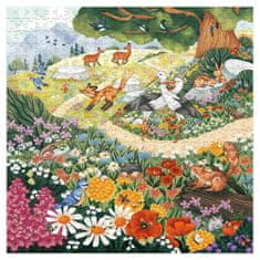 Magellan Rodinné puzzle květiny a lesní zvířátka