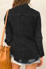 OMG! Dámská džínová bunda Boleto černá XL