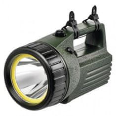 Emos COB LED + LED nabíjecí svítilna P2308, 240 lm, aku 4000 mAh, zelená 1433010070
