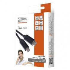 Emos SM7022BL Nabíjecí a datový kabel USB-C 3.1 / USB-C 3.1, 1 m, černý 2335072200