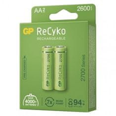 GP B2127 Nabíjecí baterie ReCyko 2700 AA (HR6), 2 ks, zelené 1032222270