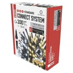 Emos D1AN01 Standard LED spojovací vánoční řetěz, 10 m, venkovní, teplá/studená bílá 1550013001