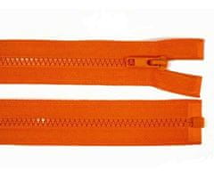 INTEREST Kostěný zip šíře 5 mm délka 65 cm bundový - oranžová.