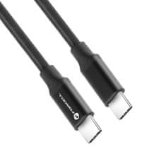 FORCELL FORCELL cable Type C do Type C QC4.0 5A/20V PD 100W E-mark / 4K / Thunderbolt / 20Gbit/s C391 1m , černé