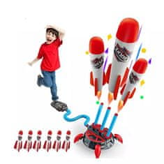 Sferazabawek Katapult pro střelbu pěnovými raketami, s pumpou - Dárek pro 4, 5, 6, 7, 8, 9 a 10 letého chlapce