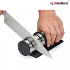 Herzberg Válcový ruční ostřič nožů z nerezové oceli