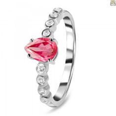 Klenoty Amber Luxusní stříbrný prsten rubín Honey Velikost: 57