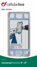 CellularLine Univerzální držák Cellularline Bike Holder pro mobilní telefony k upevnění na řídítka, modrý