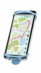 CellularLine Univerzální držák Cellularline Bike Holder pro mobilní telefony k upevnění na řídítka, modrý