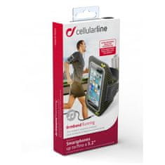 CellularLine Sportovní neoprénové pouzdro CellularLine ARMBAND RUNNING, pro smartphony do velikosti 5,2", černá