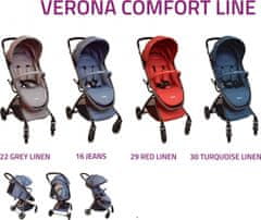 Coto Baby Coto Baby Kočárek Verona 2020 Comfort Line - Red Linen