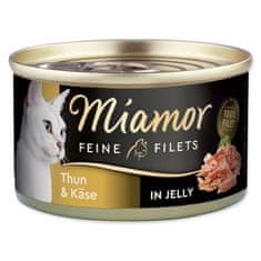 Finnern Konzerva MIAMOR Feine Filets tuňák + sýr v želé, 100 g