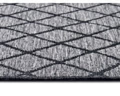 NORTHRUGS Kusový koberec Twin-Wendeteppiche 105456 Night Silver – na ven i na doma 80x250
