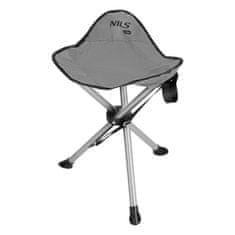 NILLS CAMP skládací stolička NC3008 šedá