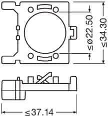 Osram montážní adaptér 64210DA02 pro NIGHT BREAKER LED H7-LED Focus 2ks