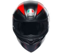 AGV Helma na moto K1S WARMUP MATT BLACK/RED vel. S