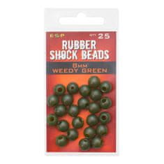 E.S.P ESP gumové korálky Rubber Shock Beads Weedy Green 8mm