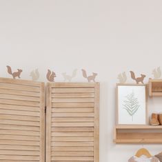 Funlife Samolepky na zeď pro děti vzorované veverky 7 x 8 cm
