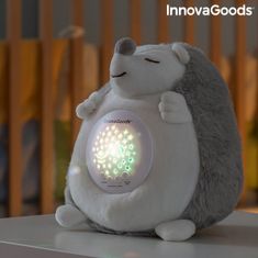 InnovaGoods Plyšový ježek s bílým šumem a reflektorem proti strachu Spikey InnovaGoods