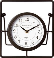 Atmosphera Kovové hodiny, CALEDONIAN stolní hodiny, černá barva