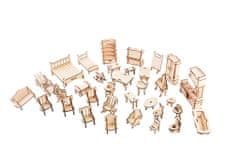 Kraftika Woodcraft dřevěné 3d puzzle nábytek