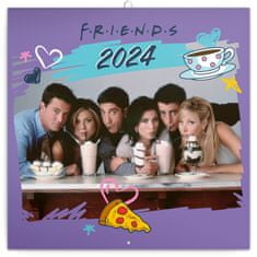 Grooters Friends Poznámkový kalendář Přátelé 2024, 30 × 30 cm