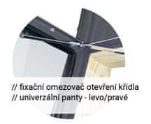 Vše pro střechu Střešní výlez (vikýřové střešní okno) 60 x 60 cm, dvojsklo, s lemováním a manžetou, WVD+ V4, VERSA + 