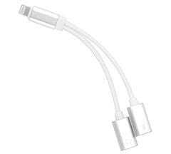 MobilPouzdra.cz Adapter Apple iPhone Lightning - 2x Lightning (HF, nabíjení) stříbrná