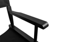 Beautylushh Beautylushh 9917 Dřevěná skládací kosmetická židle černá 14243