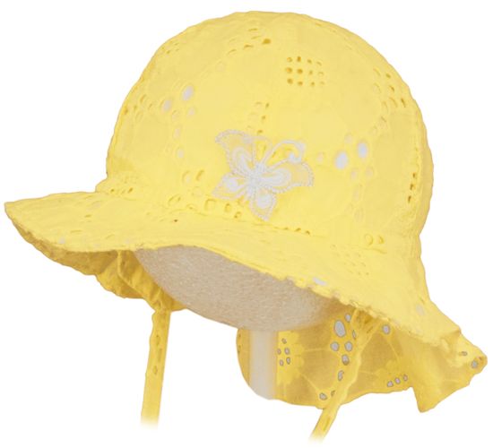 ROCKINO Dívčí letní klobouk vzor 3330 - žlutý