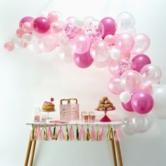 MojeParty Sada balonků na balonkový oblouk růžová 70ks